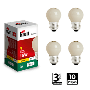 Lampada-Incadescente-Bolinha-Leitosa-15W-Base-E27-127V-Kian---CX-10