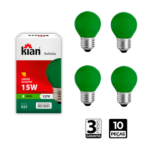 Lampada-Incadescente-Bolinha-Verde-15W-Base-E27-127V-Kian---CX-10