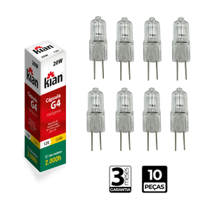 Lampada-Halogena-Capsula-Bulbo-Claro-G4-20W-12V-Kian---CX-10