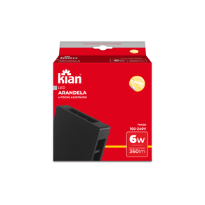 Arandela-Led-4-Focos-Ajustavel-Preta-6W-3-000K-Branca-Quente-Bivolt-Kian