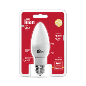 Lampada-Led-Vela-Bulbo-Claro-4W-3-000K-Branca-Quente-Base-E14-Bivolt-Kian