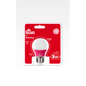 Lampada-Led-Bolinha-3W-Rosa-Bivolt-Kian